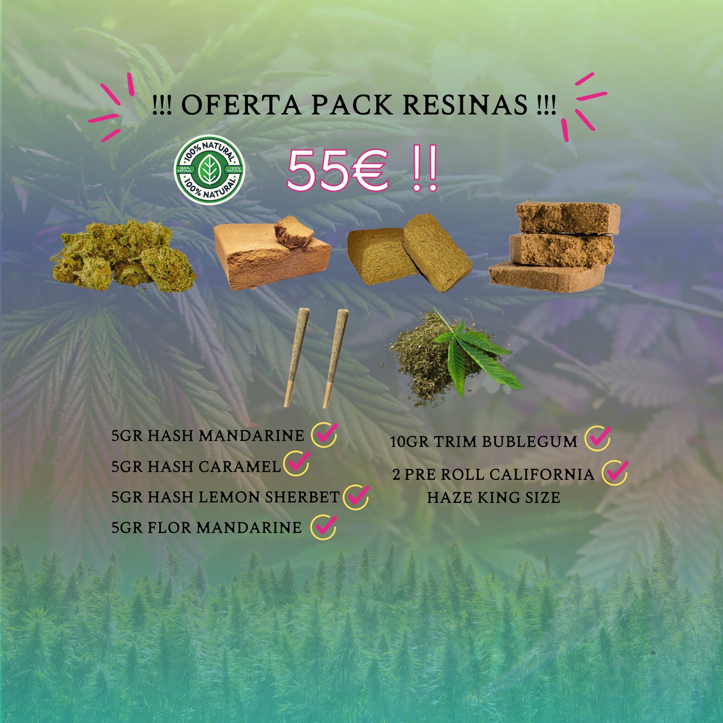 PACK RESINAS | Disfruta de la Mejor Selección de Hachís y Extractos