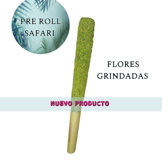 PRE ROLL SAFARI, elaborado con flores de CBD seleccionadas. Este Pre Roll Safari destaca por su calidad y formato king size. Ideal para quienes buscan un Pre Roll Safari listo para disfrutar